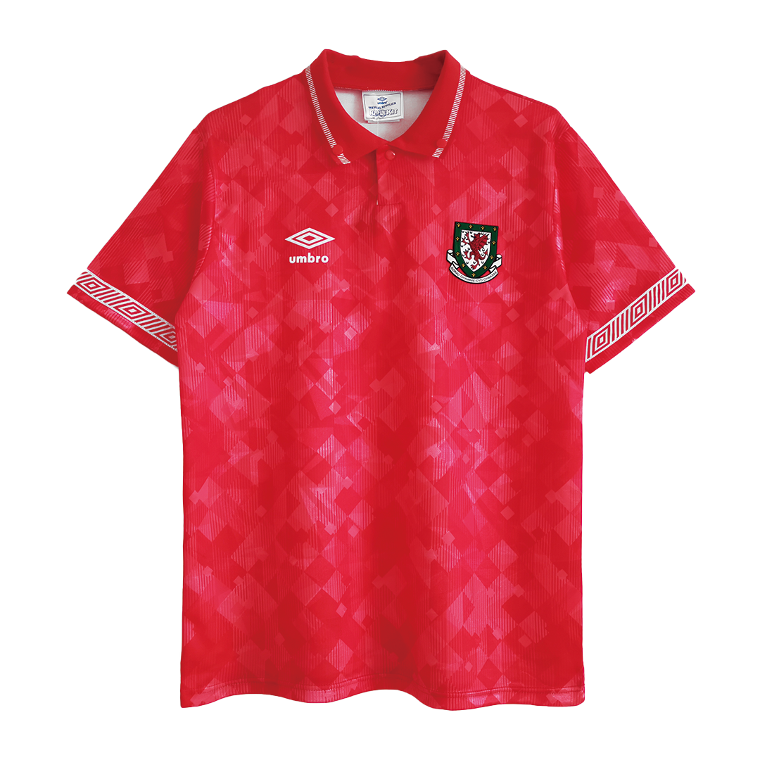 maillot Wales 1990/92 domicile rouge Retro