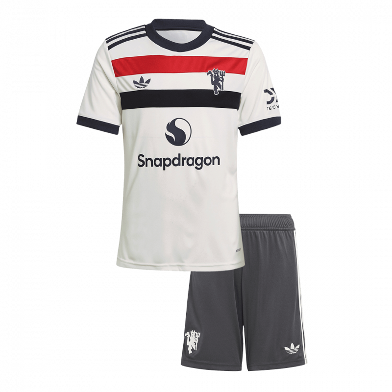 kit enfant Manchester United 2024/25 troisième blanc