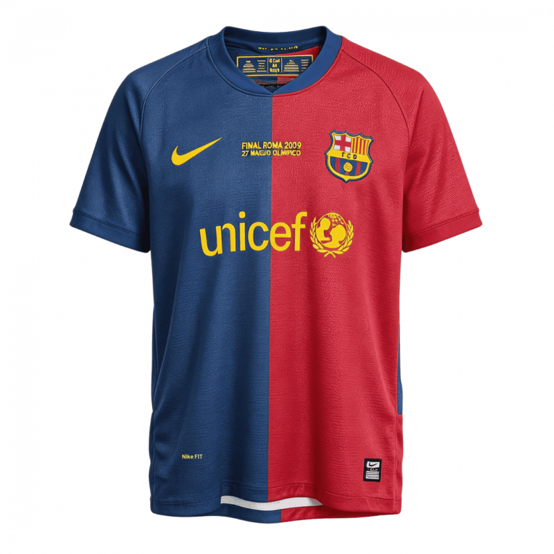 Barcelona 2008/09 domicile UCL Maillot rétro