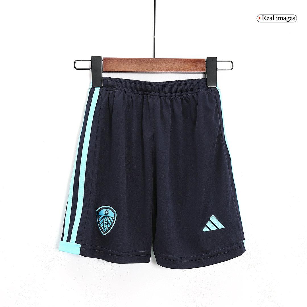kit enfant Leeds United 2023/24 extérieur bleu
