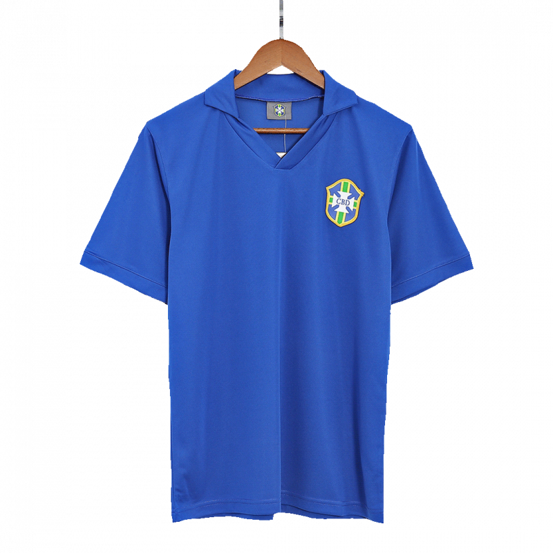 maillot Brazil 1957 extérieur bleu Retro