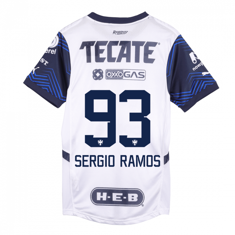 maillot SERGIO RAMOS #93 Monterrey 2024/25 extérieur blanc Player Version