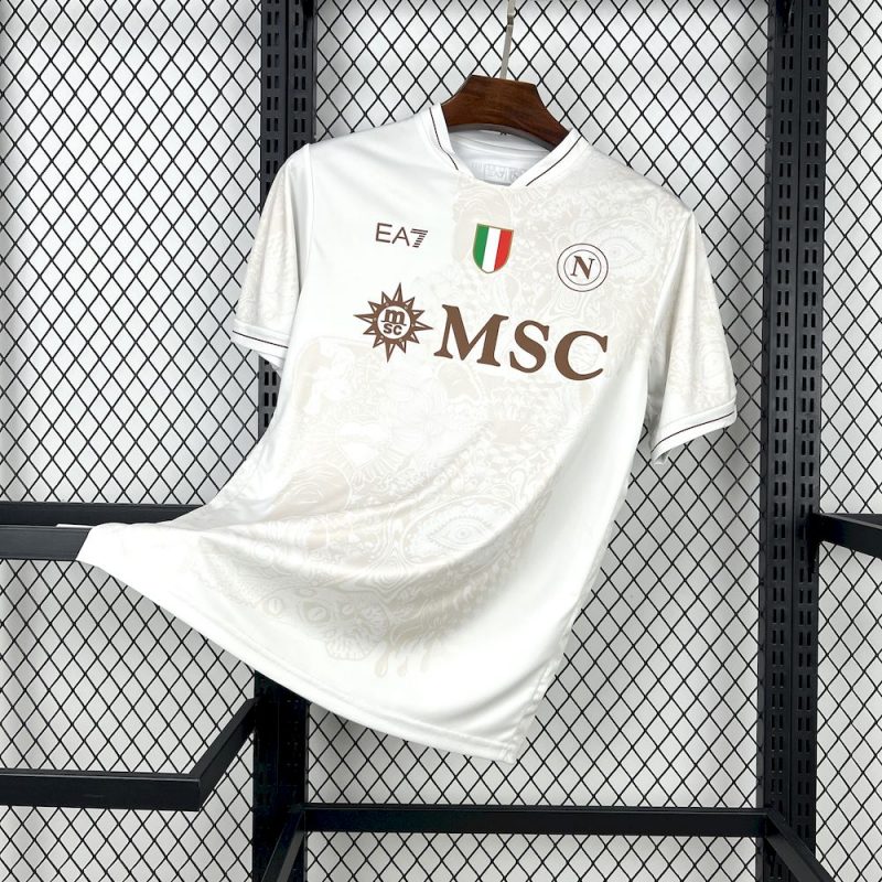 maillot Naples maillot foot 2025/26 extérieur blanc