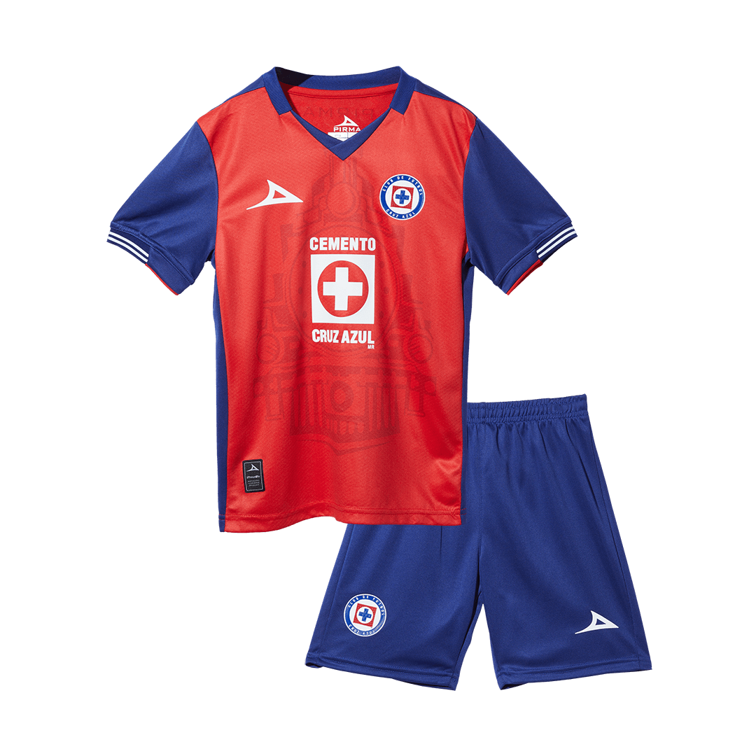 kit enfant Cruz Azul 2024/25 troisième rouge
