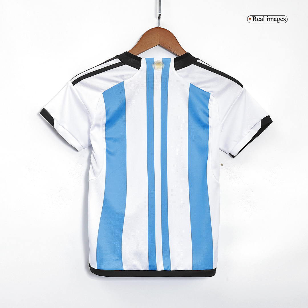 Argentina 2022 domicile White trois étoiles Kids Kit