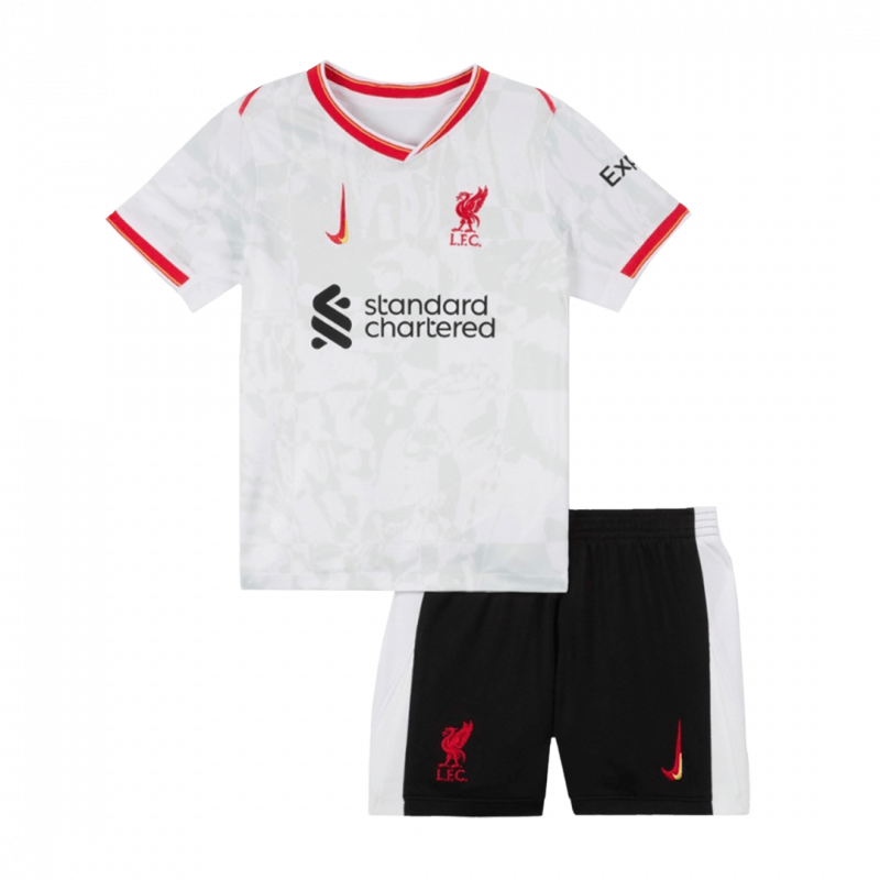 kit enfant Liverpool 2024/25 troisième blanc