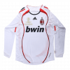 maillot AC Milan 2006/07 extérieur blanc manches longues Retro