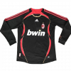 maillot AC Milan 2006/07 troisième noir manches longues Retro