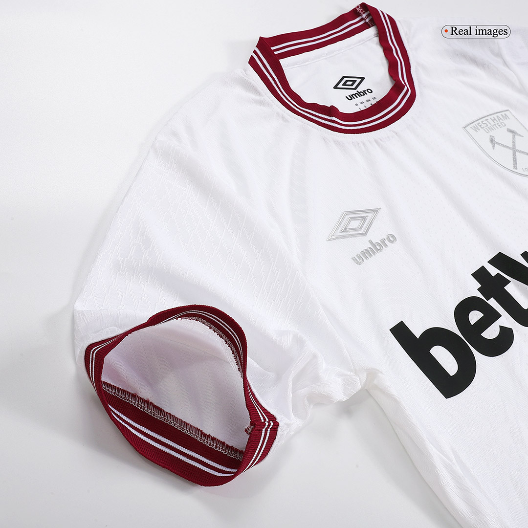 maillot West Ham United 2023/24 extérieur blanc Player Version