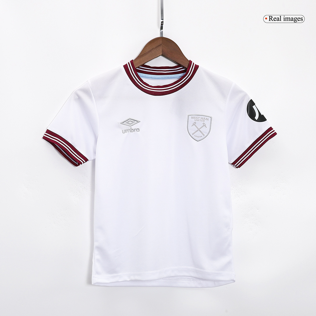 kit enfant West Ham United 2023/24 extérieur blanc