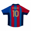 maillot RIVALDO #10 Barcelona 2001/02 domicile bleu Retro