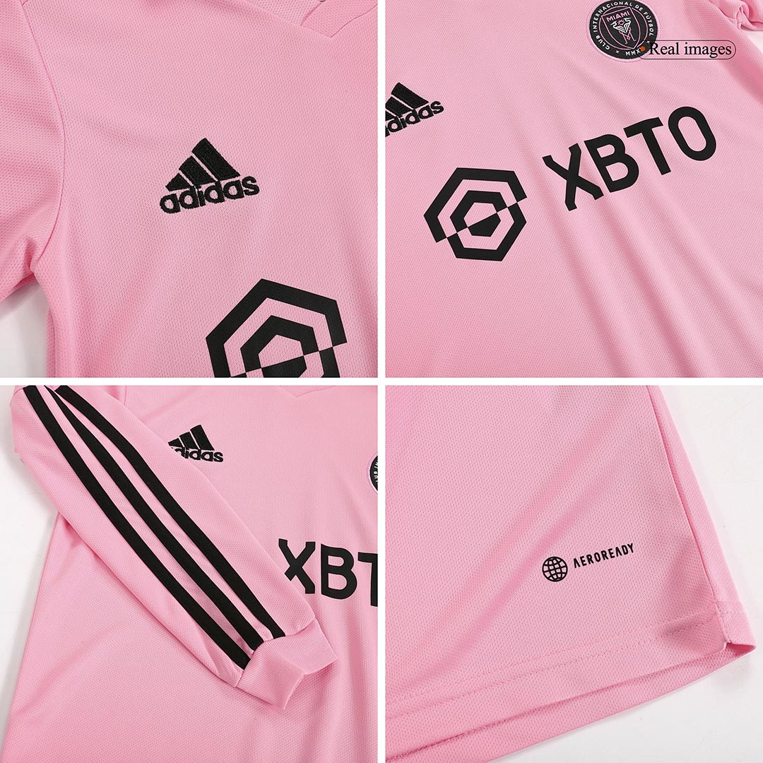 Inter Miami CF 2023/24 domicile Pink manches longues Kids Kit