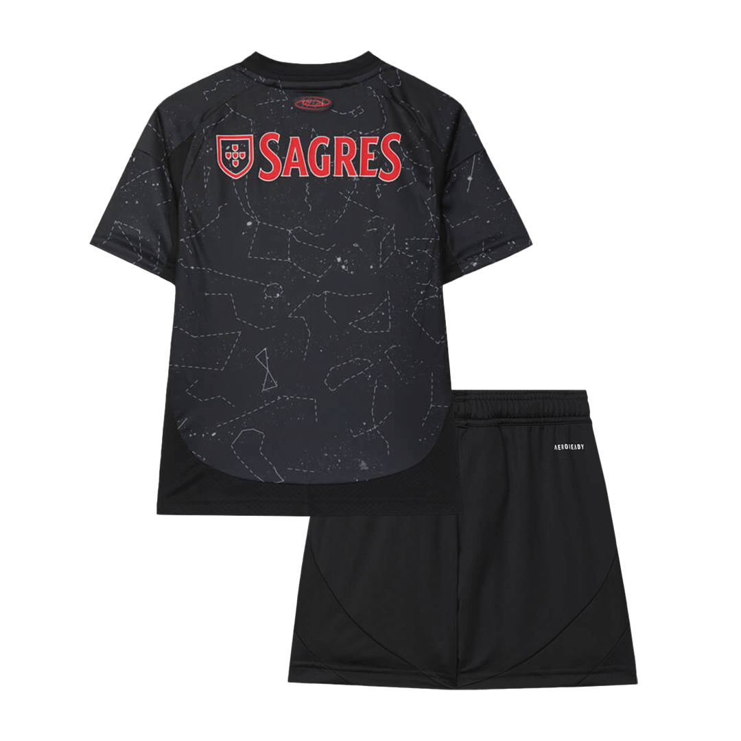 kit enfant Benfica 2024/25 extérieur noir