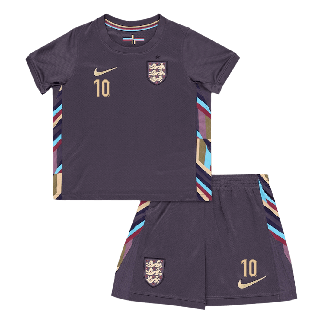 kit enfant BELLINGHAM #10 England 2024 extérieur violet
