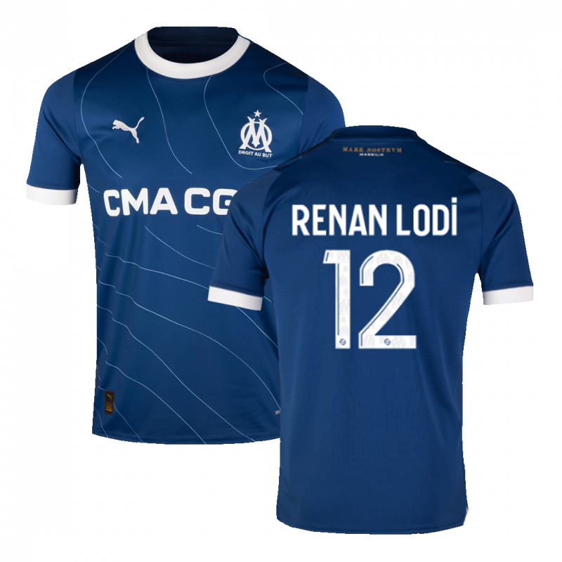 maillot RENAN LODI #12 Marseille 2023/24 extérieur bleu