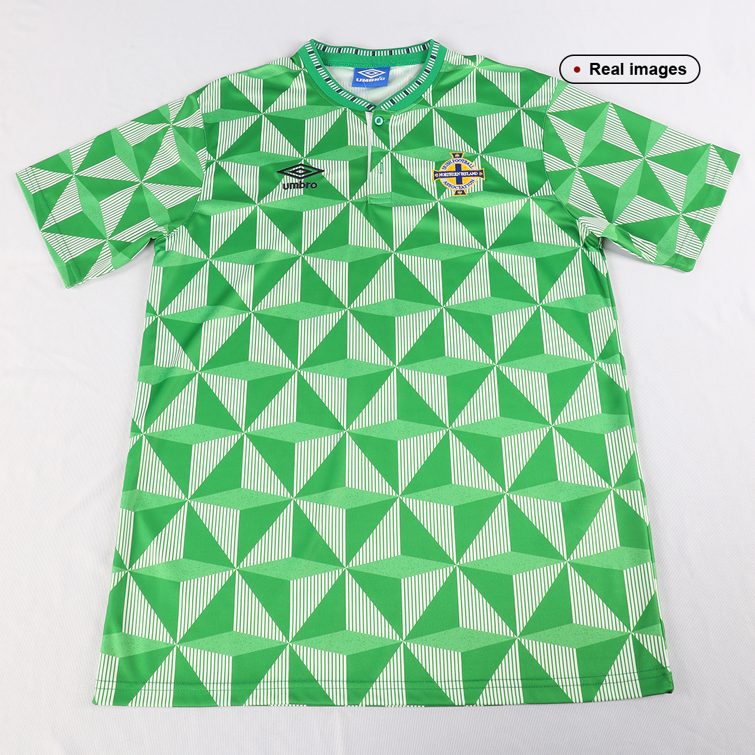 maillot Northern Ireland 1990 domicile vert Retro