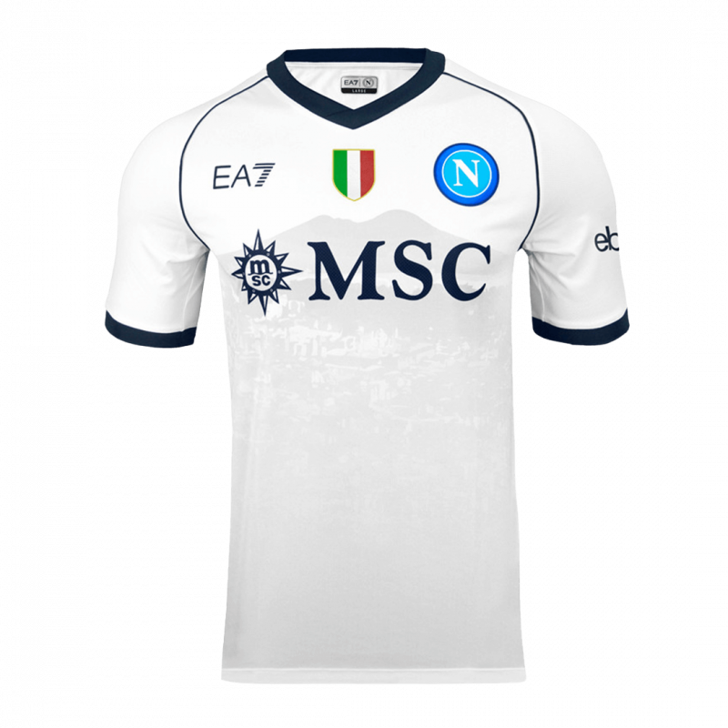 maillot Napoli 2023/24 extérieur blanc version joueur