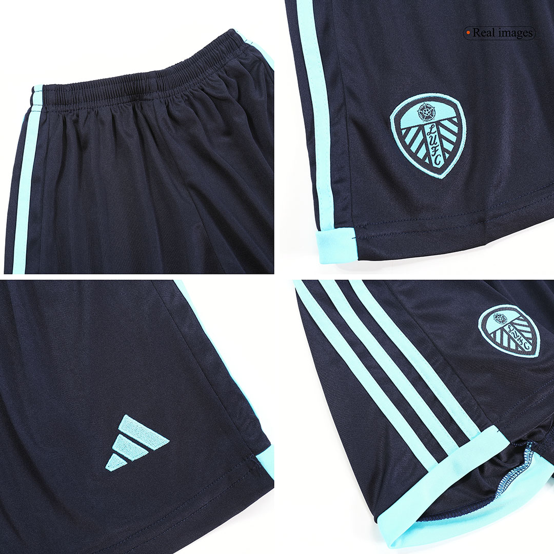 kit enfant Leeds United 2023/24 extérieur bleu