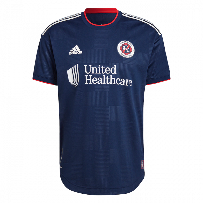 maillot New England Revolution 2022 domicile bleu version joueur