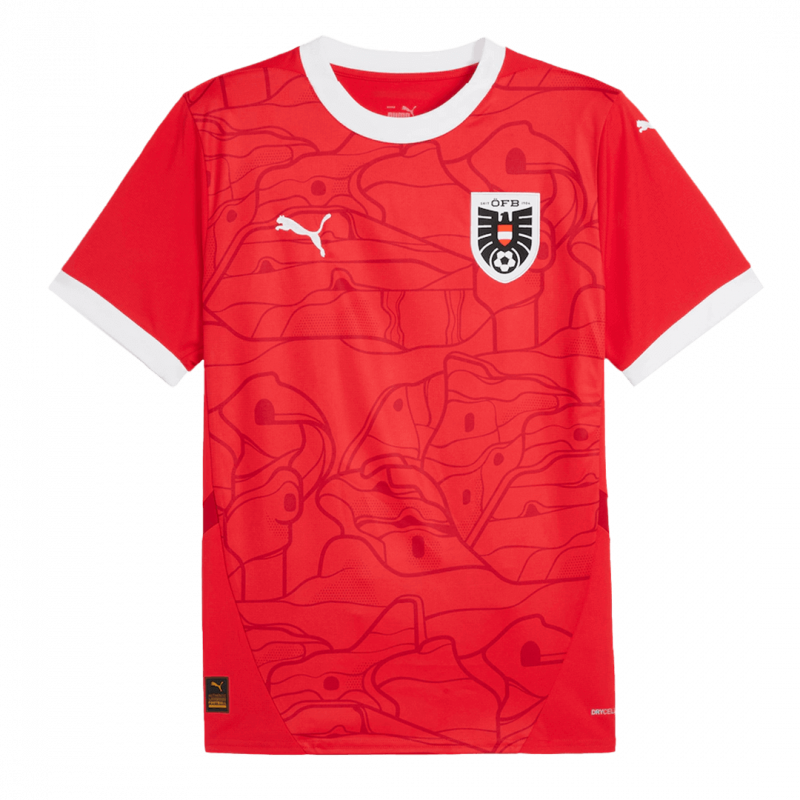 maillot Austria 2024 domicile rouge