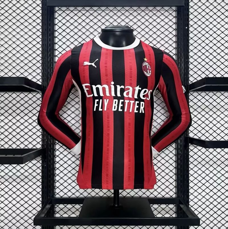 AC Milan 2025 domicile manches longues Jersey