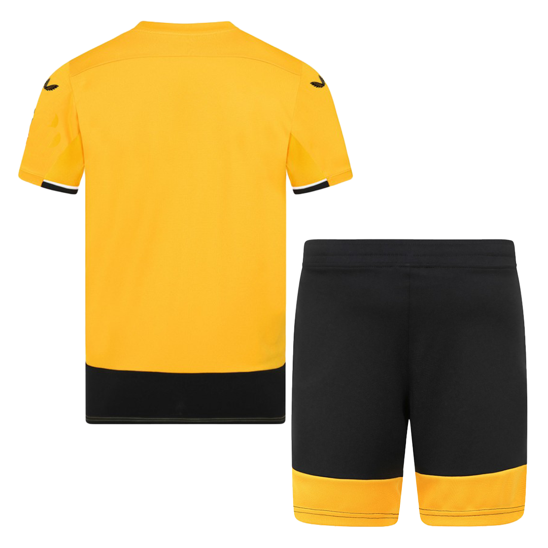 kit enfant Wolverhampton Wanderers 2022/23 domicile jaune