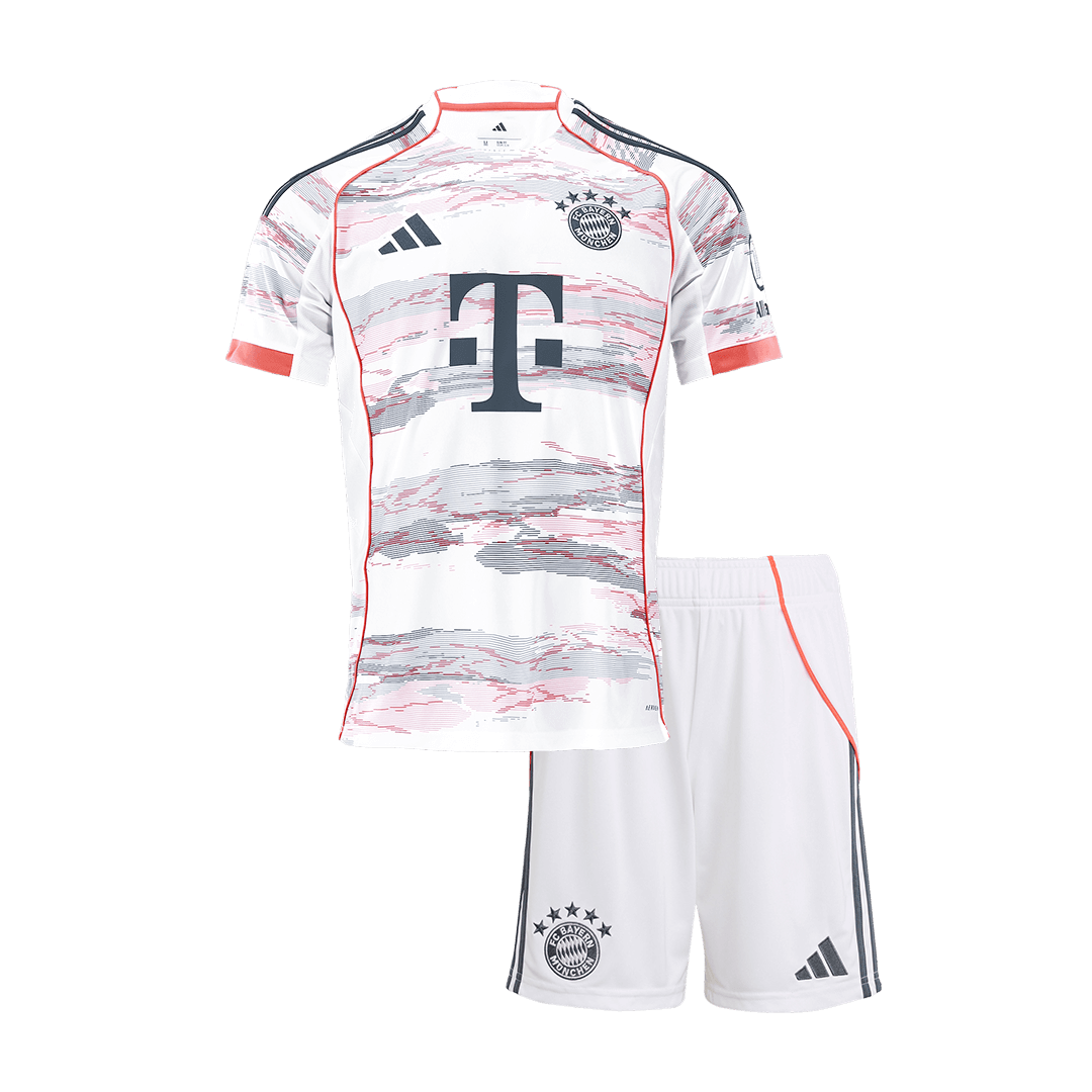 kit enfant Bayern Munich 2025/26 extérieur blanc