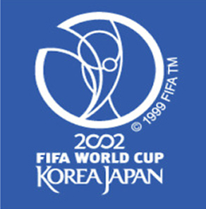 2002 Korea Japan Coupe du monde badges(blanc) Left