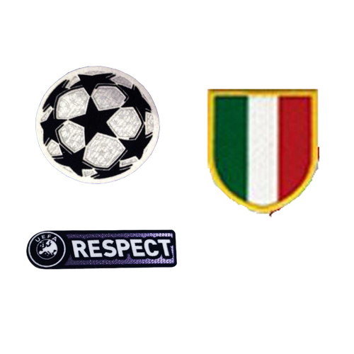 09/10 Retro UCL & Respect & Scudetto Italia badge