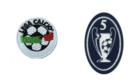 Lega Calcio patch & Retro Honor 5 Cups badges