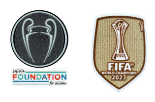 UCL Champion(Man City) & UEFA Foundation & CWC Champions 2023 badges