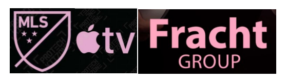 23/24 Inter Miami MLS extérieur Badge & Apple TV(Pink) & Fracht Group(Pink)