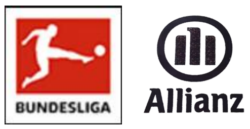 19/25 German Bundesliga badge & Allianz sponsor (domicile)