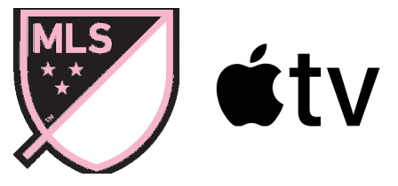 Inter Miami MLS domicile badge & Apple TV(noir)