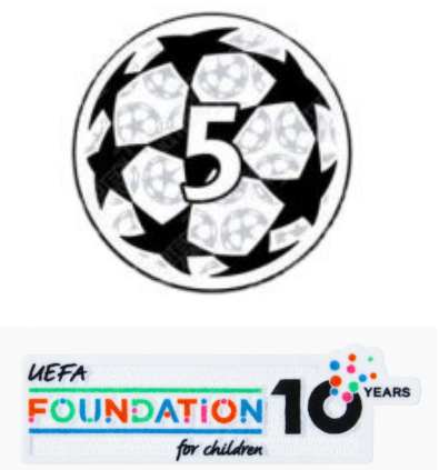 25/26 UCL 5 & badge Fondation UEFA 10 ans