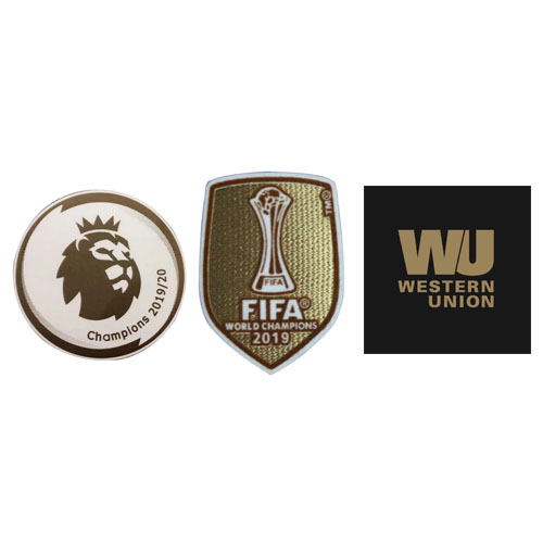 19/20 Premier League Champion & 2019 Club Coupe du monde & Western Union badge Doré