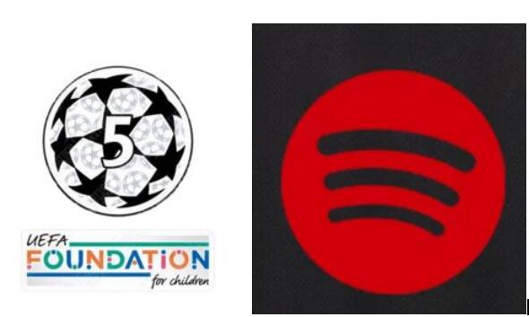 24/25 UCL 5 & badges Fondation UEFA & logo Spotify sans texte (rouge) & AMBILIGHT tv