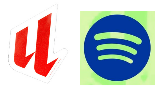 badge La Liga 24/25 & logo Spotify sans texte (bleu) & AMBILIGHT tv