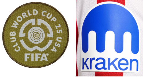 Club Coupe du monde 25 USA badge & KRAKEN Sponsoruff08Atletico Madrid Homeuff09