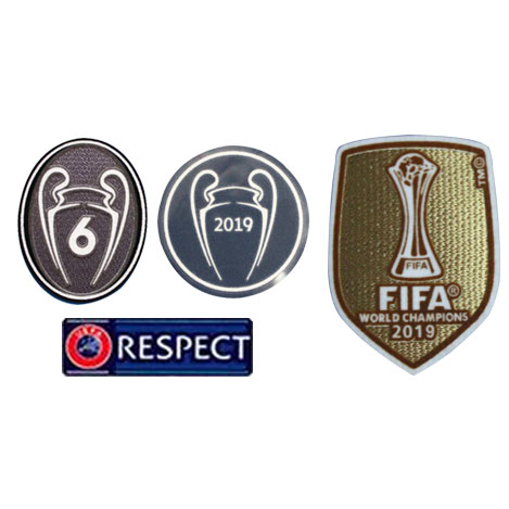 2019 UCL Champions & Honor 6 Cups & Respect & 2019 Club Coupe du monde badges