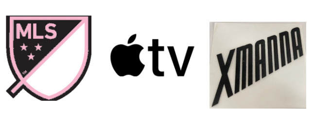 Inter Miami MLS domicile badge & Apple TV(noir) & XMANNA