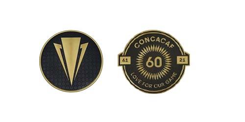 2021 doré Cup & CONCACAF 60 badges
