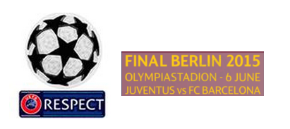 Retro UCL & Retro badge Respect & FINAL BERLIN 2015