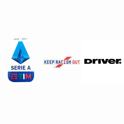 20/21 Italian Serie A & Keep Racism Out & Driver Sponsor(noir)badge