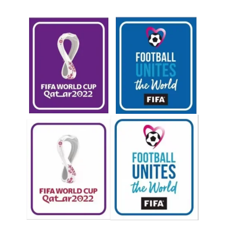 2022 Qatar Coupe du monde & Football Unites The World badges