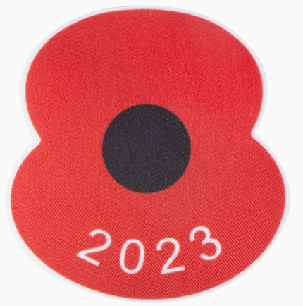 2023 British Legion Poppy badge