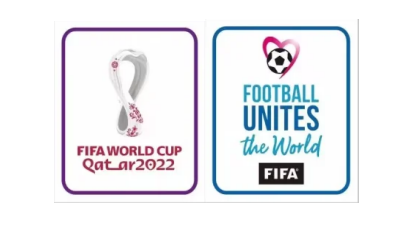 2022 Qatar Coupe du monde blanc & Football Unites The World blanc badges