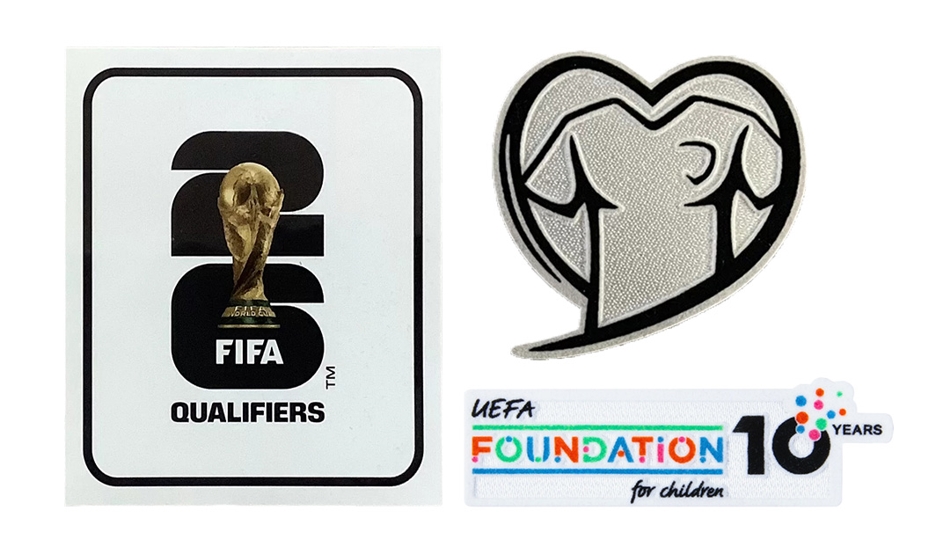 2026 Coupe du monde qualifications & EURO qualifications & badges Fondation UEFA 10 ans