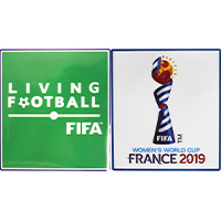 2019 Femme's Coupe du monde & Living Football badges
