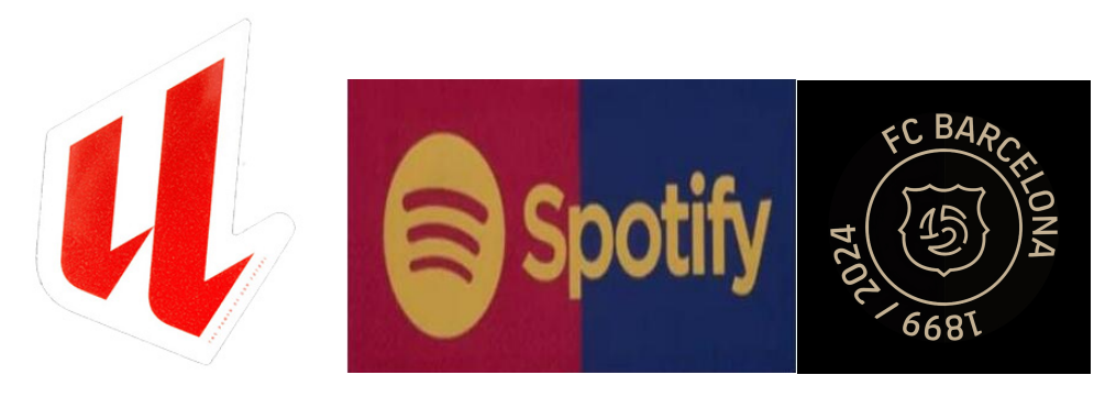 badge La Liga 24/25 & 24/25 Spotify Logo (doré) & Barcelona 125th anniversaire & AMBILIGHT tv